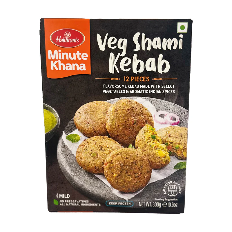 haldiram veg shami kabab 12 pieces ,300 g frozen